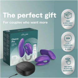 WE-VIBE - CHORUS PRO VIBRADOR PREMIUM PARA PAREJAS MORADO CÓSMICO