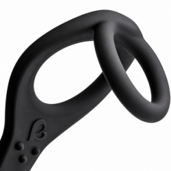 Rocks-Off - vibrador prostático ro-zen con doble anillo y 7 velocidades negro ónix