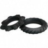 BAILE - KIT DE 2 ANILLOS DE SILICONA FLORALES
