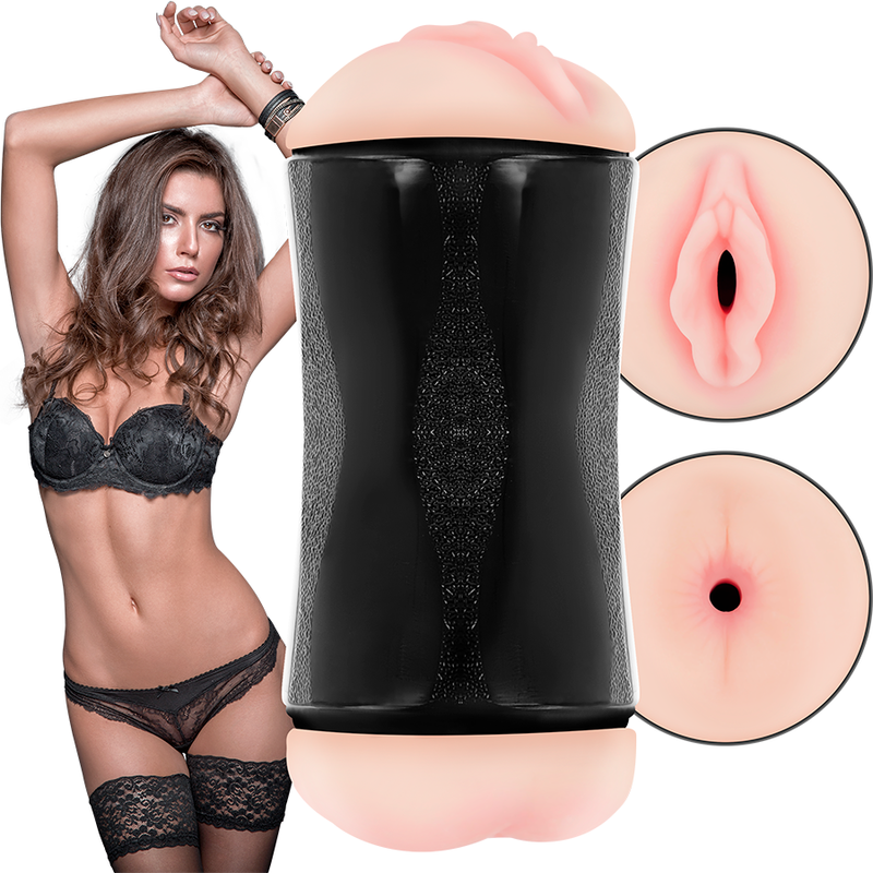 JAMYJOB - MASTURBADOR DE DOBLE AGUJERO - VAGINA Y ANO