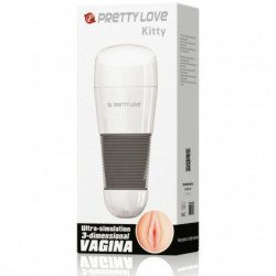 AMOR PRECIOSO - MASTURBADOR DE VAGINA BLANCA KITTY