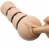 CRAZY BULL - MASTURBADOR VAGINAL CON ANILLOS