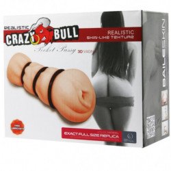 CRAZY BULL - MASTURBADOR VAGINAL CON ANILLOS
