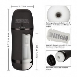 CALEXOTICS - MASTURBADOR DE SUCCIÓN VIBRATORIA DE POTENCIA ÓPTIMA