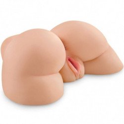 PDX PLUS - MASTURBADOR DOBLE DE PIEL CLARA CON TRASERO PERFECTO
