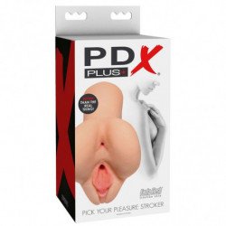 PDX PLUS - ELIGE TU PLACER MASTURBADOR DOBLE DE PIEL CLARA