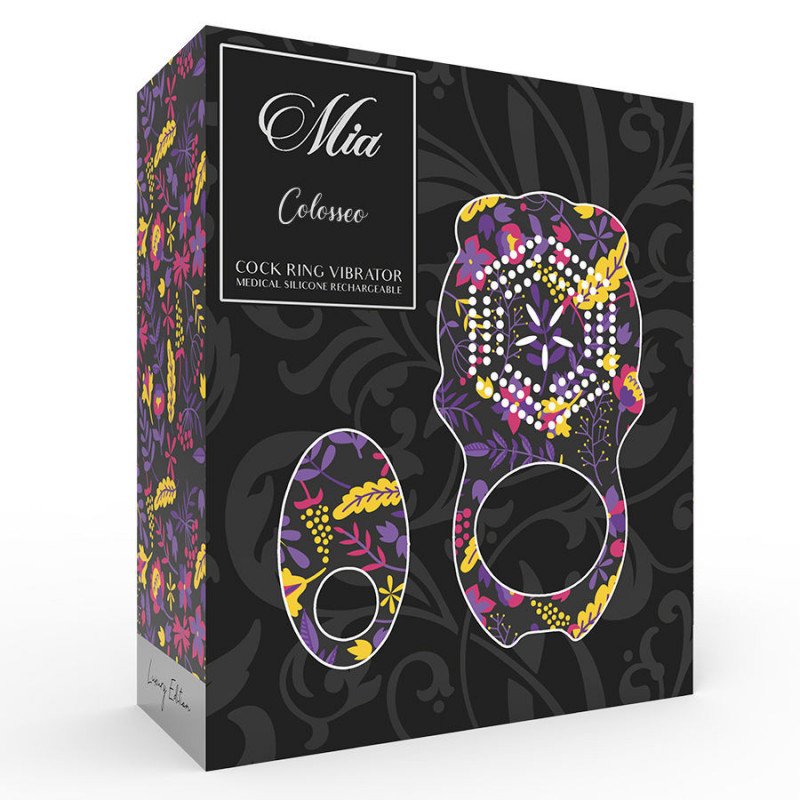 MIA - ANILLO PARA PENE COLOSSEO CON CONTROL REMOTO NEGRO