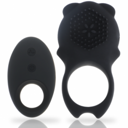 MIA - ANILLO PARA PENE COLOSSEO CON CONTROL REMOTO NEGRO