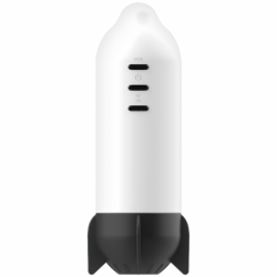 JAMYJOB - MASTURBADOR COHETE CON TECNOLOGÍA DE COMPRESIÓN SUAVE Y VIBRACIÓN