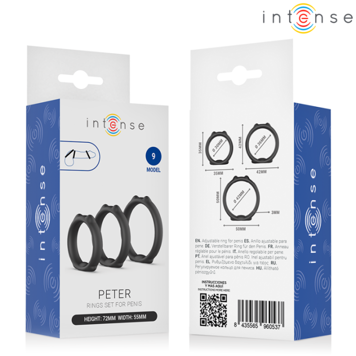 INTENSE - PETER SET OF 3 PENIS RINGS MODEL 11