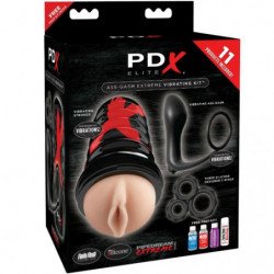 PDX ELITE - KIT DISEÑO DE VAGINA CON EXPLOSIÓN DE GASMO ANAL