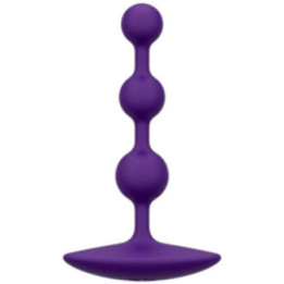 ROMP - AMP PURPLE FLEXIBLE SILICONE ANAL BEADS 12.5 CM PURPLE