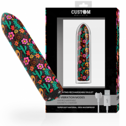 BALAS PERSONALIZADAS - BALA MAGNÉTICA RECARGABLE CON FORMA DE CALAVERA, 10 INTENSIDADES