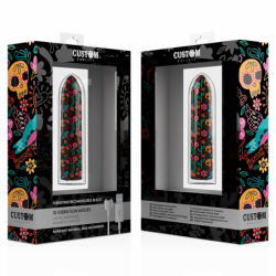 BALAS PERSONALIZADAS - BALA MAGNÉTICA RECARGABLE CON FORMA DE CALAVERA, 10 INTENSIDADES