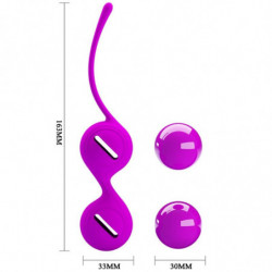 PRETTY LOVE - BOLAS ORGÁSMICAS EJERCICIO DE KEGEL PARA INTENSIFICAR LOS PIES EN LILA