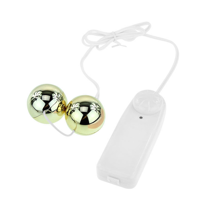 BAILE - VIBRADOR DE BOLAS CHINAS DORADAS