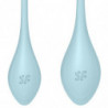 SATISFYER - CONJUNTO DE ENTRENAMIENTO YONI POWER 2 AZUL