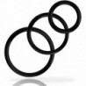 ADDICTED TOYS - JUEGO DE ANILLOS PARA PENE NEGRO
