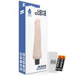 LOVECLONE - VIBRADOR AUTOLUBRICANTE RAGNAR 24,5 CM -O- 3,5 CM