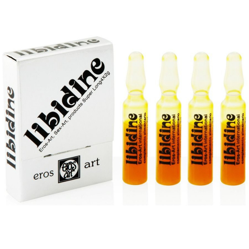 Libidine – Complemento alimenticio afrodisíaco natural en ampollas para aumentar la libido y la vitalidad.