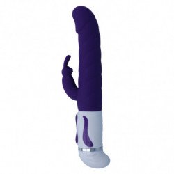 VIBRADOR ROTATOR INTENSO DE SILICONA LILA