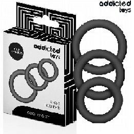 ADDICTED TOYS - SET DE ANILLOS SILICONA MODELO 3