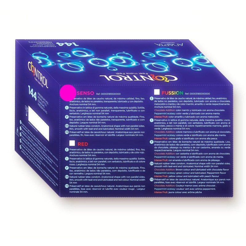 CONTROL - CONDONES FINISSIMO SENSO 144 UNIDADES