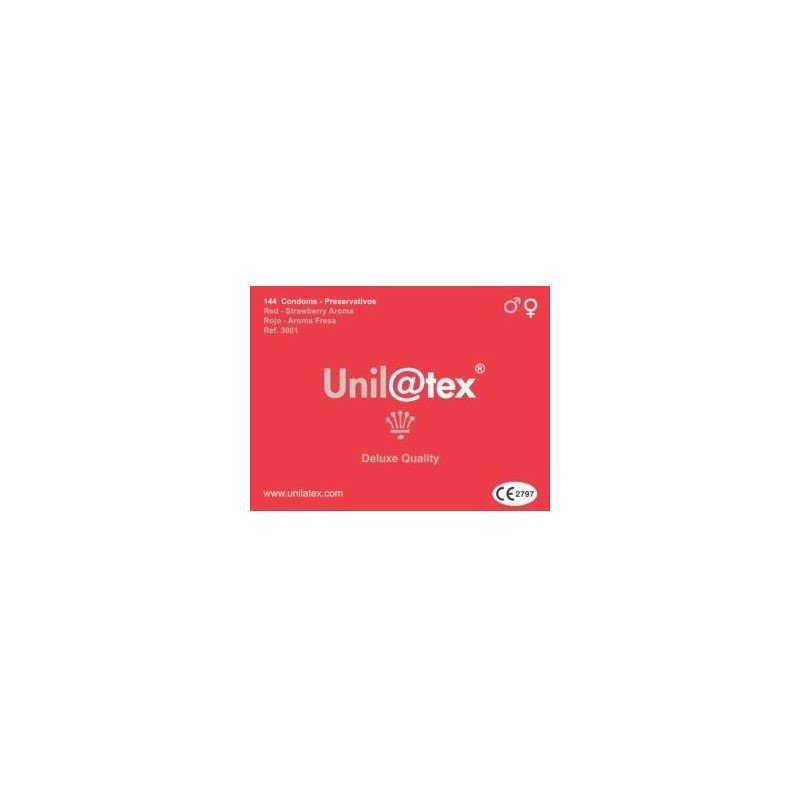 UNILATEX - CONSERVANTES ROJOS / FRESA 144 UNIDADES