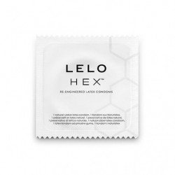 LELO - CAJA DE PRESERVATIVOS HEXAGONALES, 12 UNIDADES