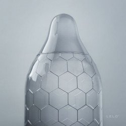 LELO - CAJA DE PRESERVATIVOS HEXAGONALES, 12 UNIDADES
