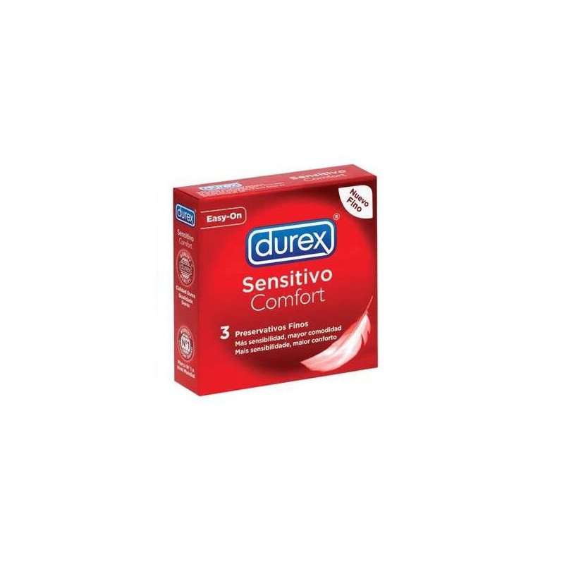 DUREX - PRESERVATIVOS PARA PERSONAS SENSIBLES - 3 UNIDADES