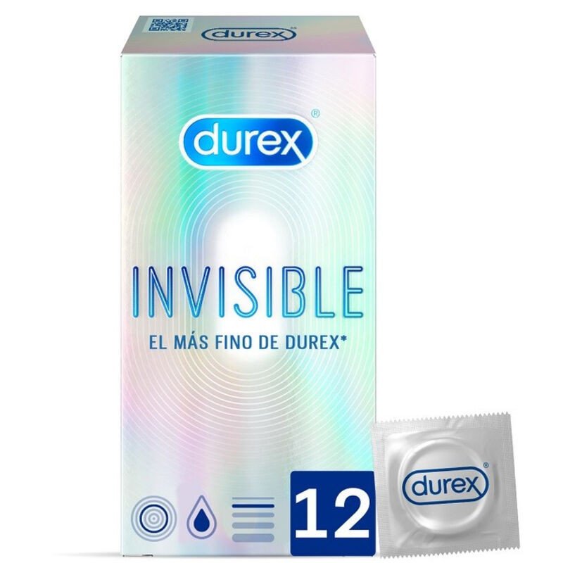 DUREX - PRESERVATIVOS ULTRA FINOS INVISIBLES 12 UNIDADES