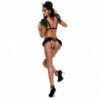 ME-SEDUCE - CONJUNTO DE BABETAS NEGRO XXL/XXXL