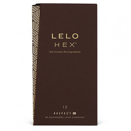 LELO HEX CONDOMS RESPECT XL 12 PACK