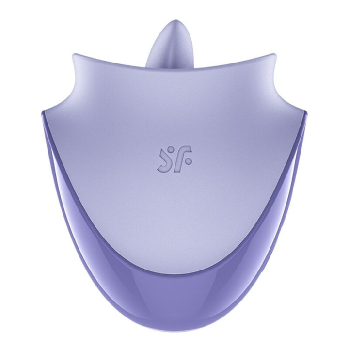SATISFACTOR - ESTIMULADOR CLITORAL CON VIBRACIÓN Y PULSACIONES LILA