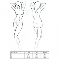 PASSION - CONJUNTO DE MUJER PAULINE DE 3 PIEZAS TALLA S/M