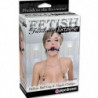 FETISH FANTASY EXTREME - MORDAZA DE BOLA DE LUJO Y PINZAS PARA PEZONES