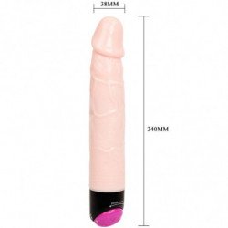 BAILE - VIBRACIÓN Y ROTACIÓN SEXUAL COLORIDA DE 24 CM
