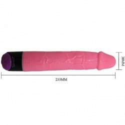 COLORFUL SEX VIBRADOR REALISTICO ROSA 23 CM