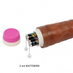 BAILE - VIBRADOR ONDAS DE PLACER 23 CM MARRÓN