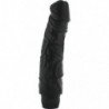 SEVEN CREATIONS - VIBRADOR NEGRO DE PLACERES PERFECTOS DE 22 CM