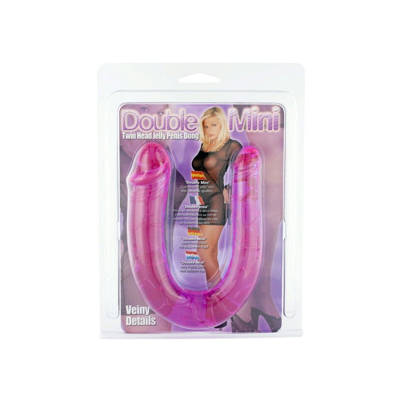 SIETE CREACIONES - PENE CON DOS CABEZAS DE GELATINA FLEXIBLES