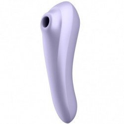 SATISFACTOR - VIBRADOR DE PULSOS DE AIRE DE DOBLE PLACER MALVA