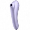 SATISFACTOR - VIBRADOR DE PULSOS DE AIRE DE DOBLE PLACER MALVA