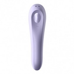 SATISFACTOR - VIBRADOR DE PULSOS DE AIRE DE DOBLE PLACER MALVA