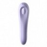 SATISFACTOR - VIBRADOR DE PULSOS DE AIRE DE DOBLE PLACER MALVA
