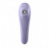 SATISFACTOR - VIBRADOR DE PULSOS DE AIRE DE DOBLE PLACER MALVA