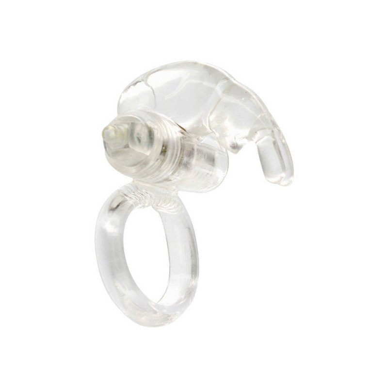 SIETE CREACIONES - ANILLO VIBRADOR DE SILICONA TRANSPARENTE