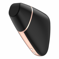 SATISFACTOR - ESTIMULADOR Y VIBRADOR DE PULSO DE AIRE TRIÁNGULO DE AMOR NEGRO
