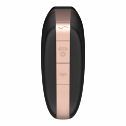 SATISFACTOR - ESTIMULADOR Y VIBRADOR DE PULSO DE AIRE TRIÁNGULO DE AMOR NEGRO